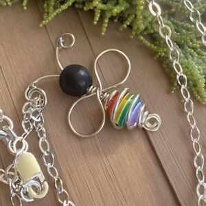 Bee Supportive Sterling Silver Necklace